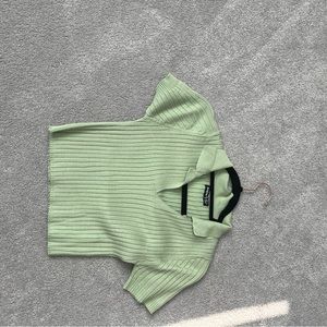 Green Crop Top